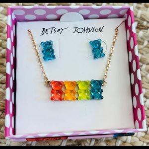 NIB BETSEY JOHNSON GUMMY BEAR JEWELRY SET